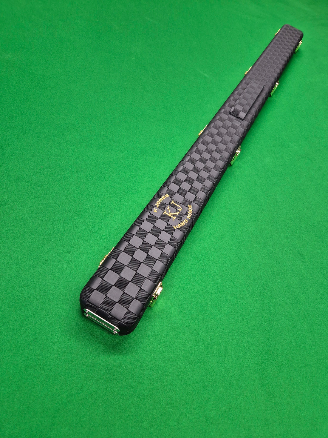 3/4 2 Slot Synthetic Leather Black [KJC-37]