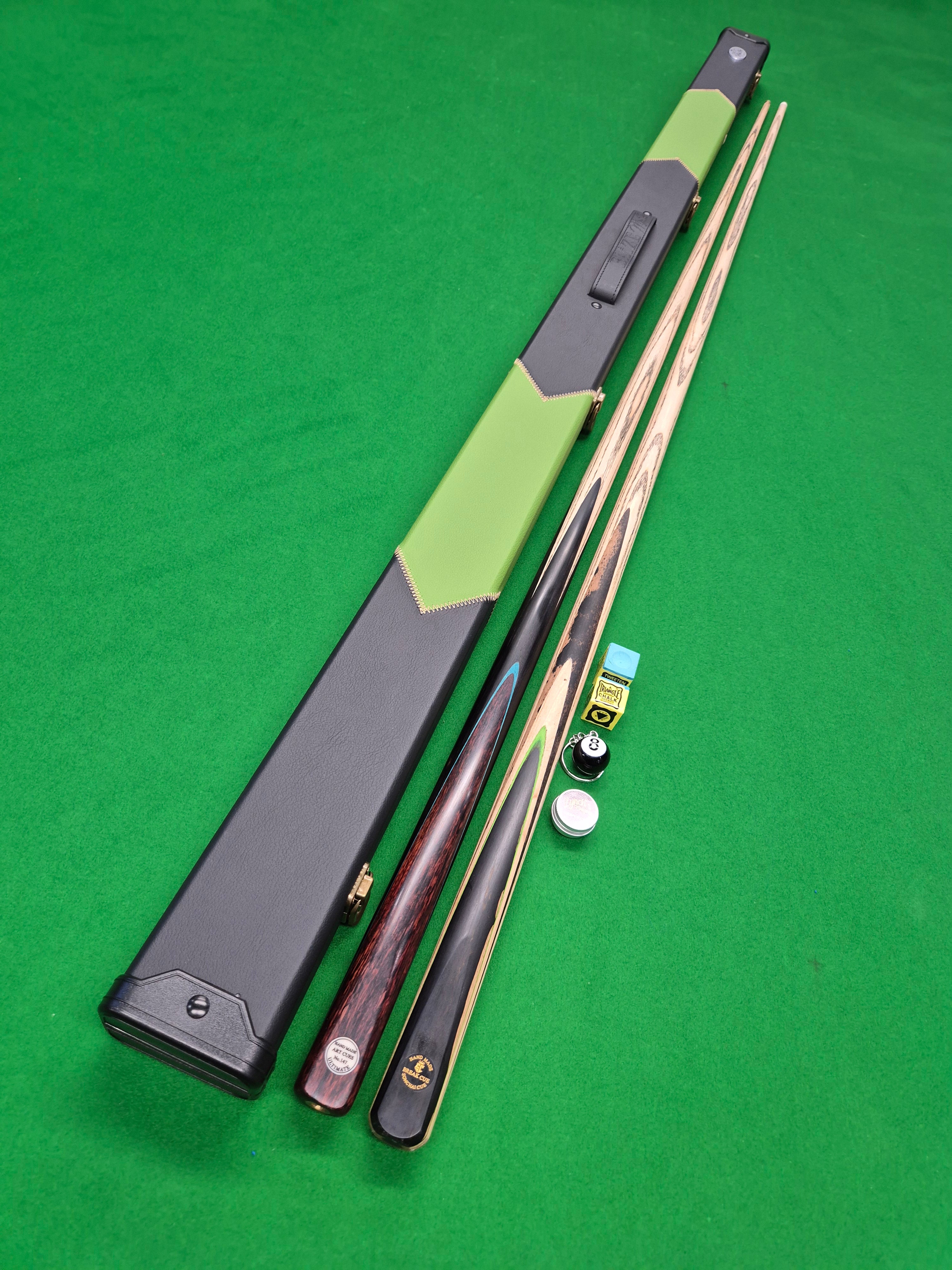 New Art Ultimate Playing Cue, Break Cue & Case Set with Accessories