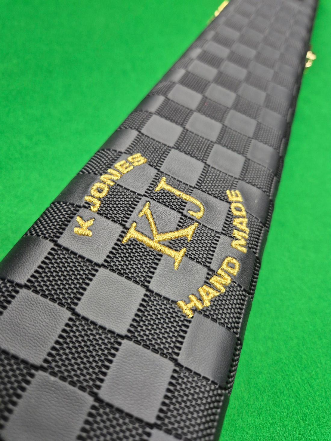 3/4 2 Slot Synthetic Leather Black [KJC-37]