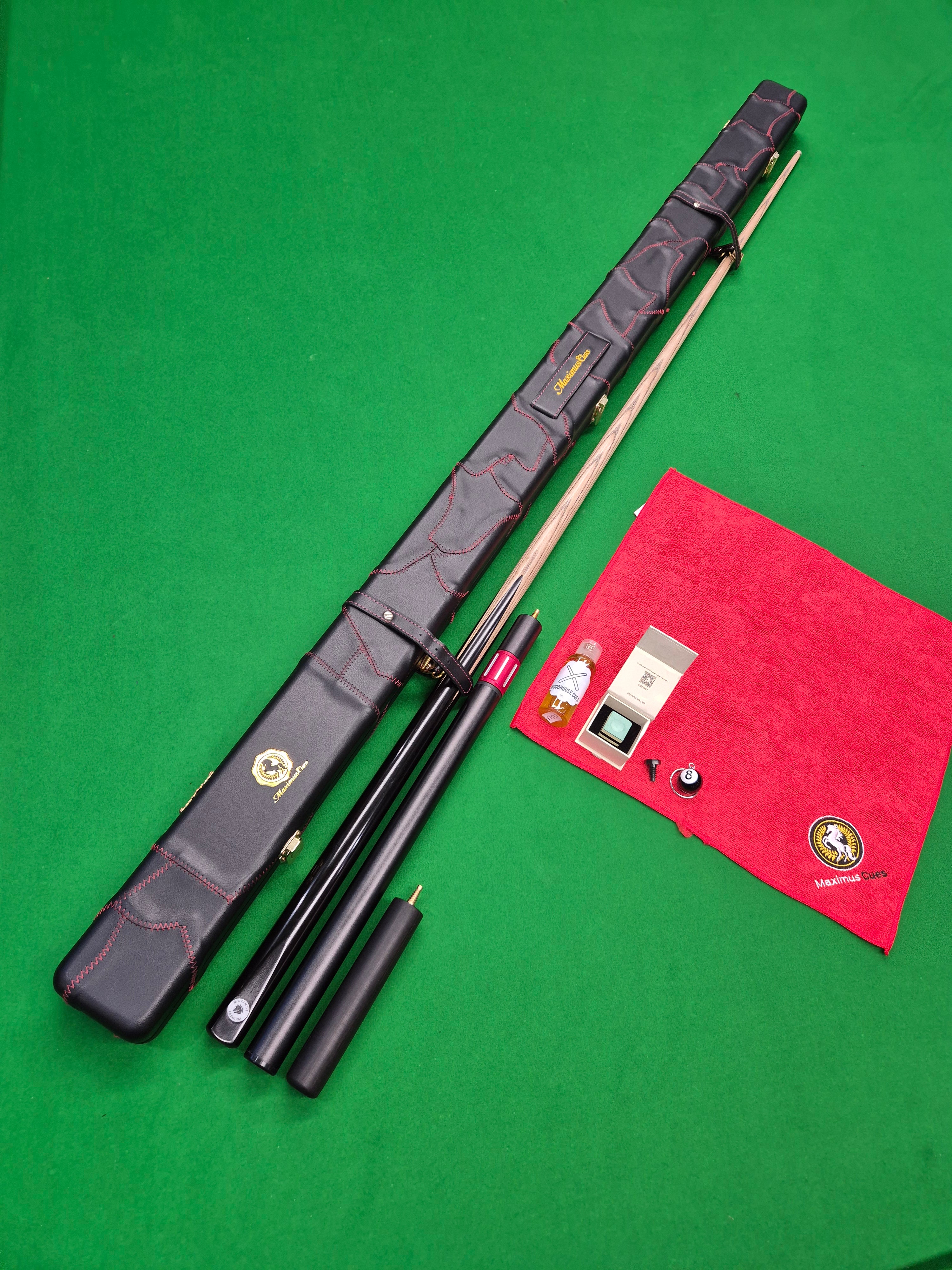 New Maximus Premium Cue & Case Set With Accessories