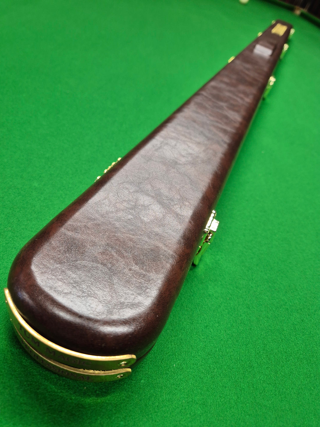 1 Piece 2 Slot Synthetic Leather Professional Dark Brown [TMCC2]
