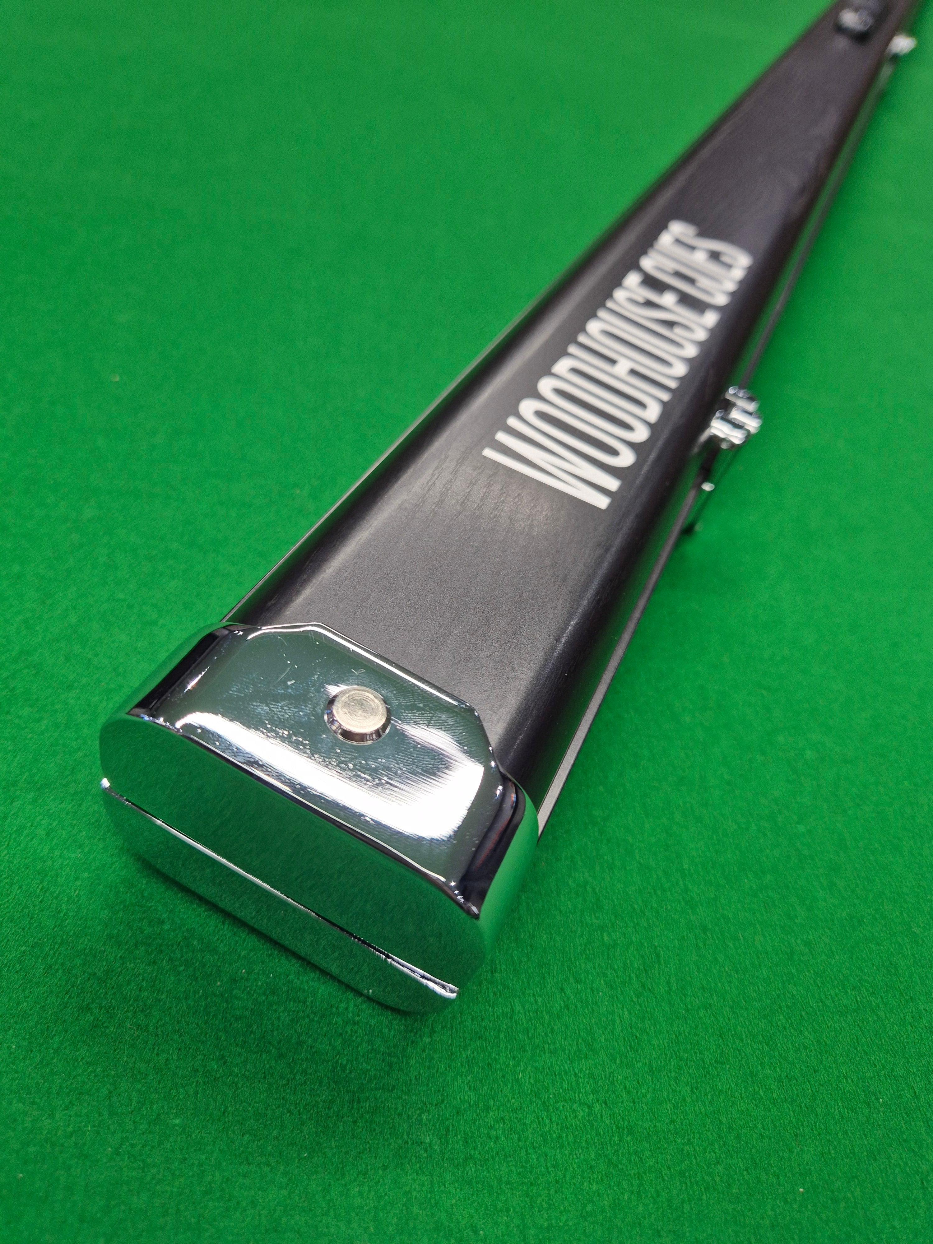 1 Piece 2 Slot Aluminium Slimline Black Woodgrain [WHC5]