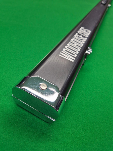 1 Piece 2 Slot Aluminium Slimline Black Woodgrain [WHC5]
