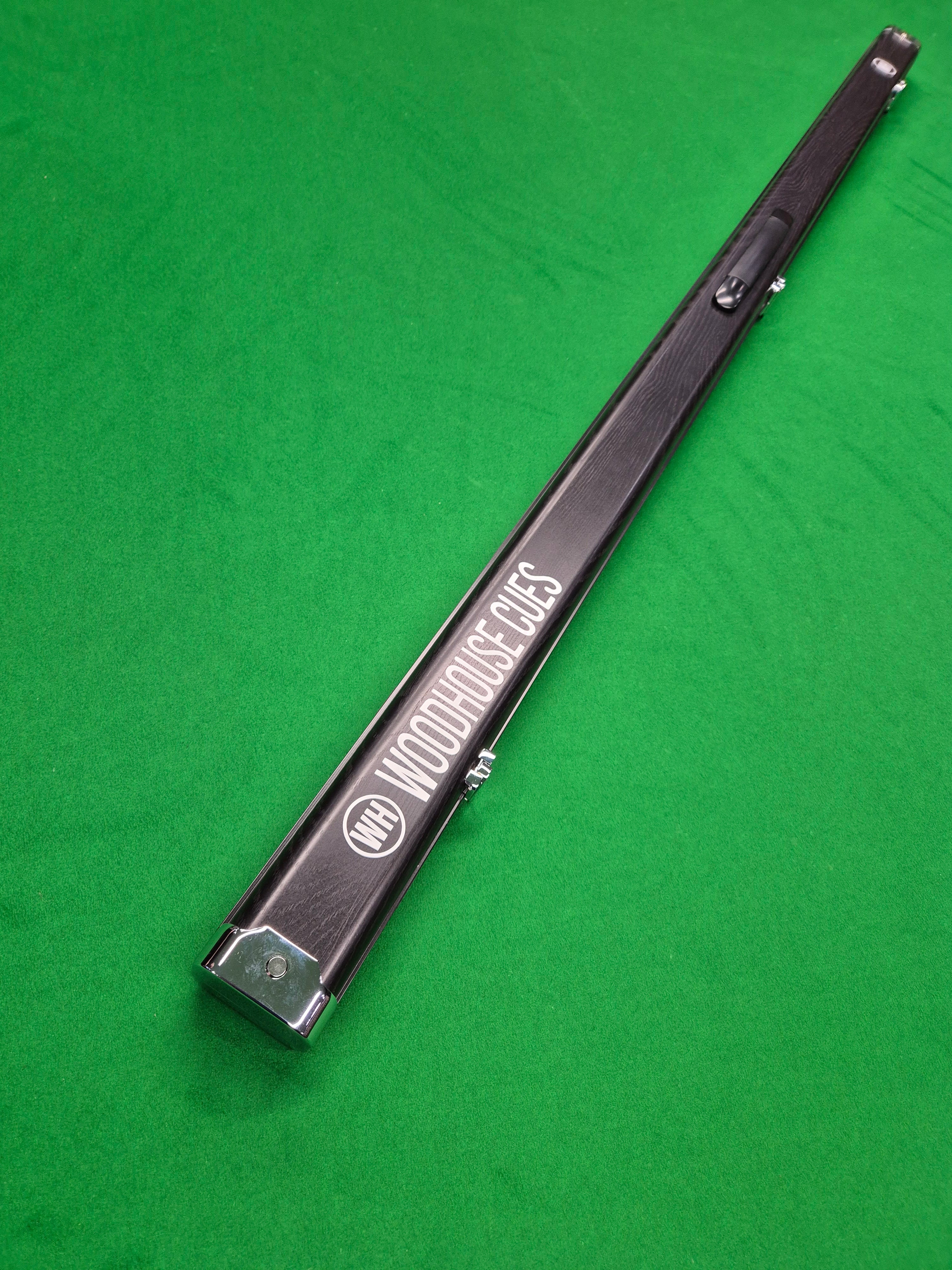 1 Piece 2 Slot Aluminium Slimline Black Woodgrain 1KJA03