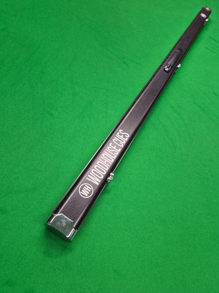 1 Piece 2 Slot Aluminium Slimline Black Woodgrain 1KJA03