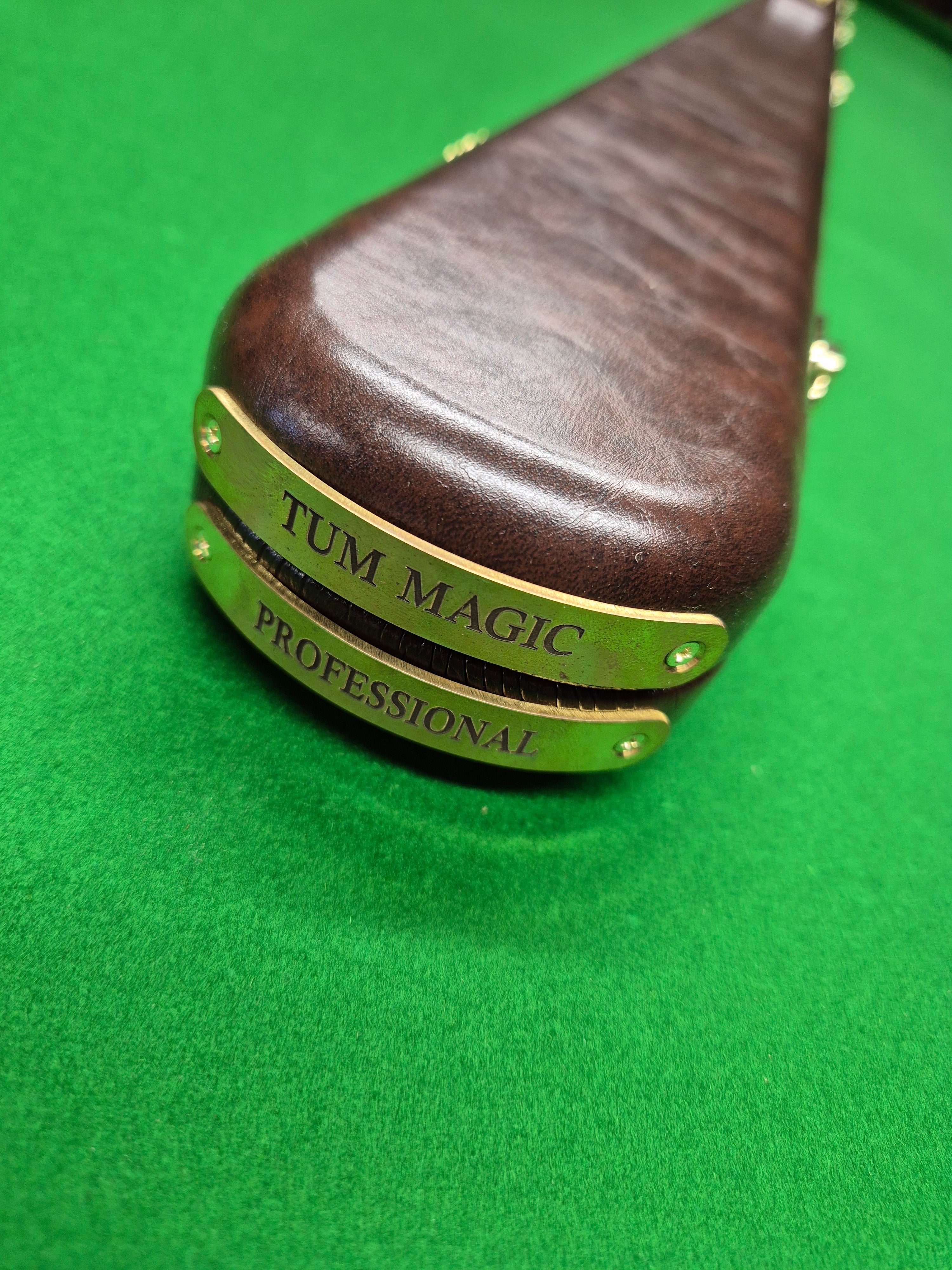 1 Piece 2 Slot Synthetic Leather Professional Dark Brown [TMCC2]