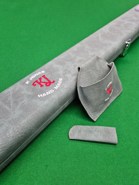 1 Piece 2 Slot Synthetic Leather Case Matching Chalk Pouch & Tip Protector [KJS01]