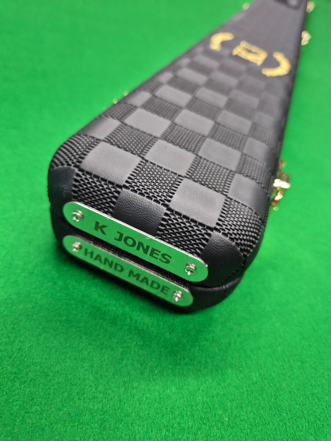 3/4 2 Slot Synthetic Leather Black [KJC-37]