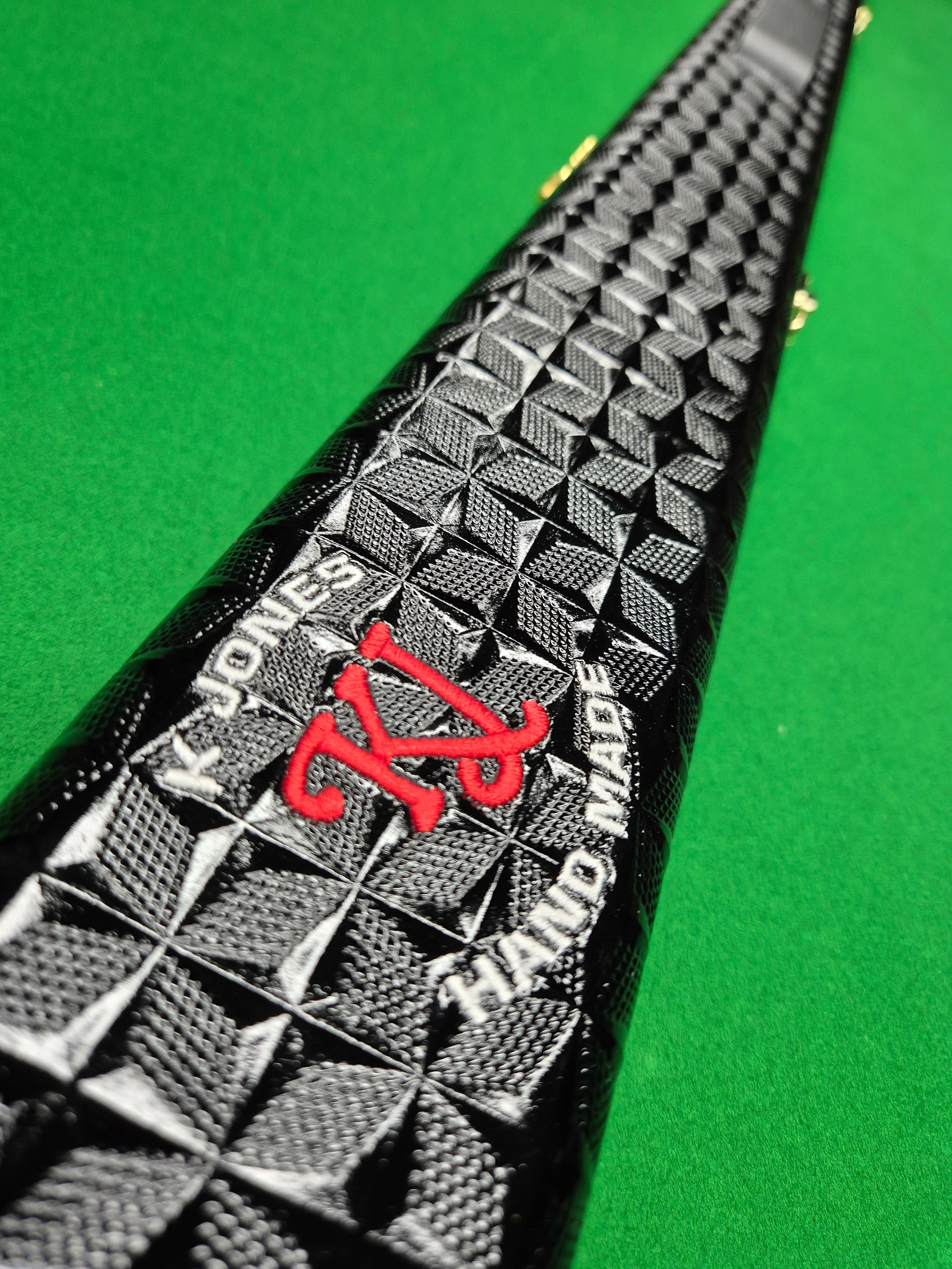 1 Piece 2 Slot Black Embossed [KJC-24]