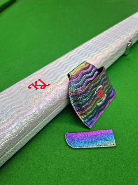 1 Piece 2 Slot Synthetic Leather Mermaid Case Matching Chalk Pouch & Tip Protector[KJS04]