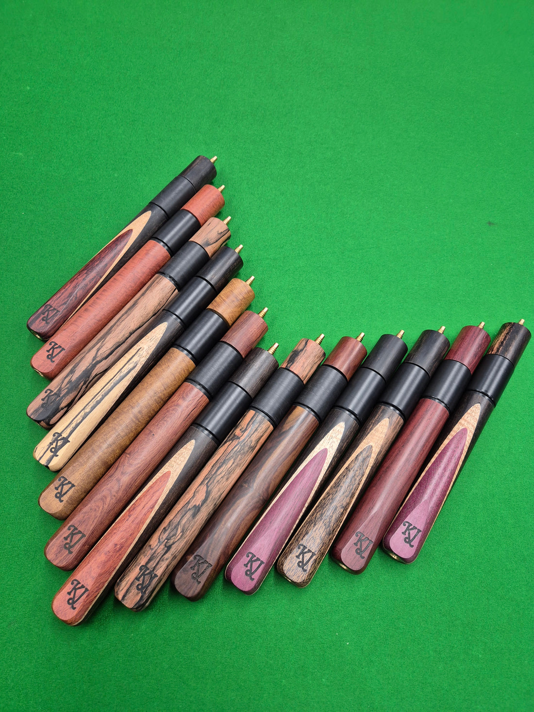 KJ Spiral Thread 10" Exotic Wood Extendable Mini Butt [TME01]