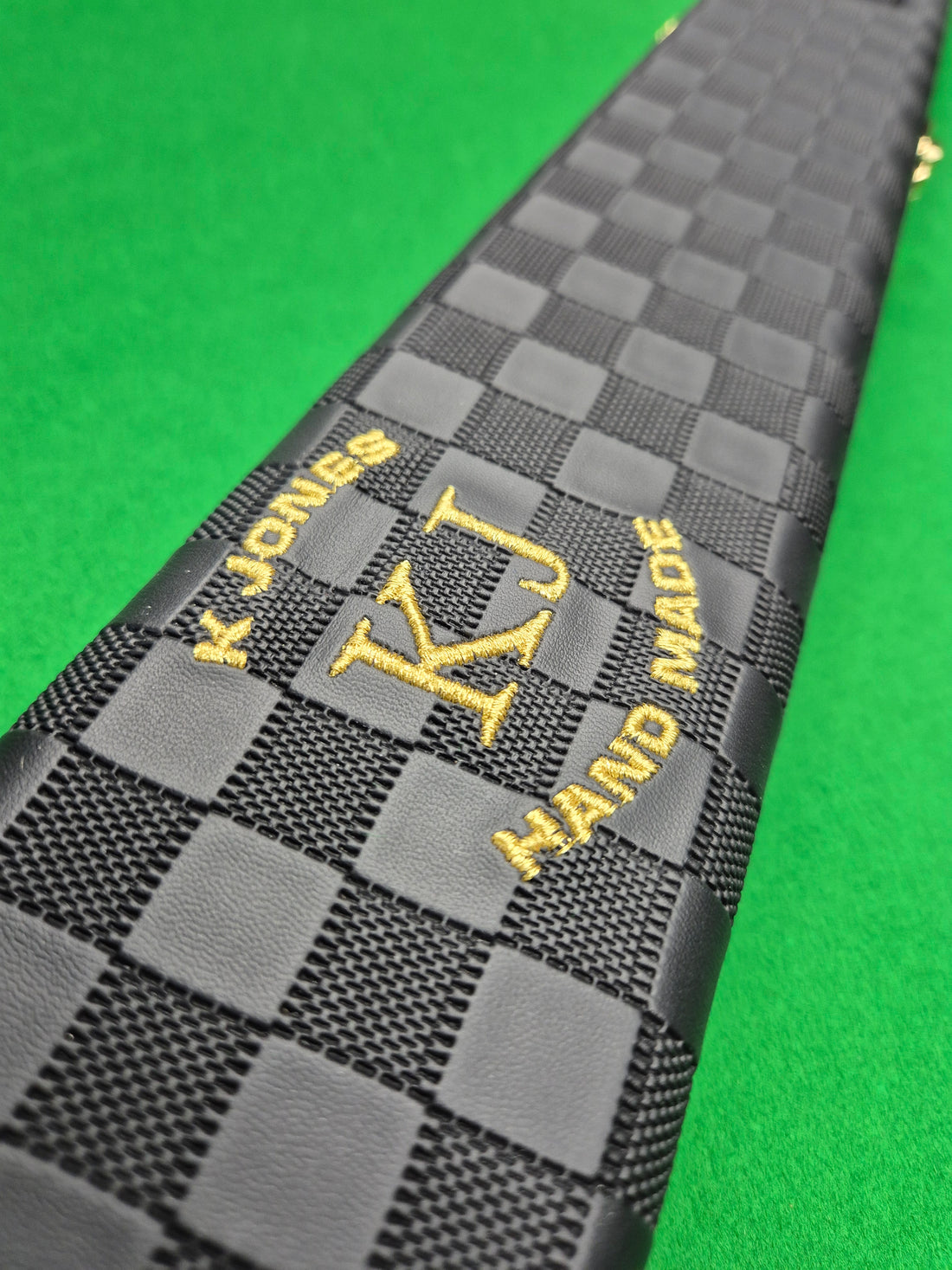 3/4 2 Slot Synthetic Leather Black [KJC-39]