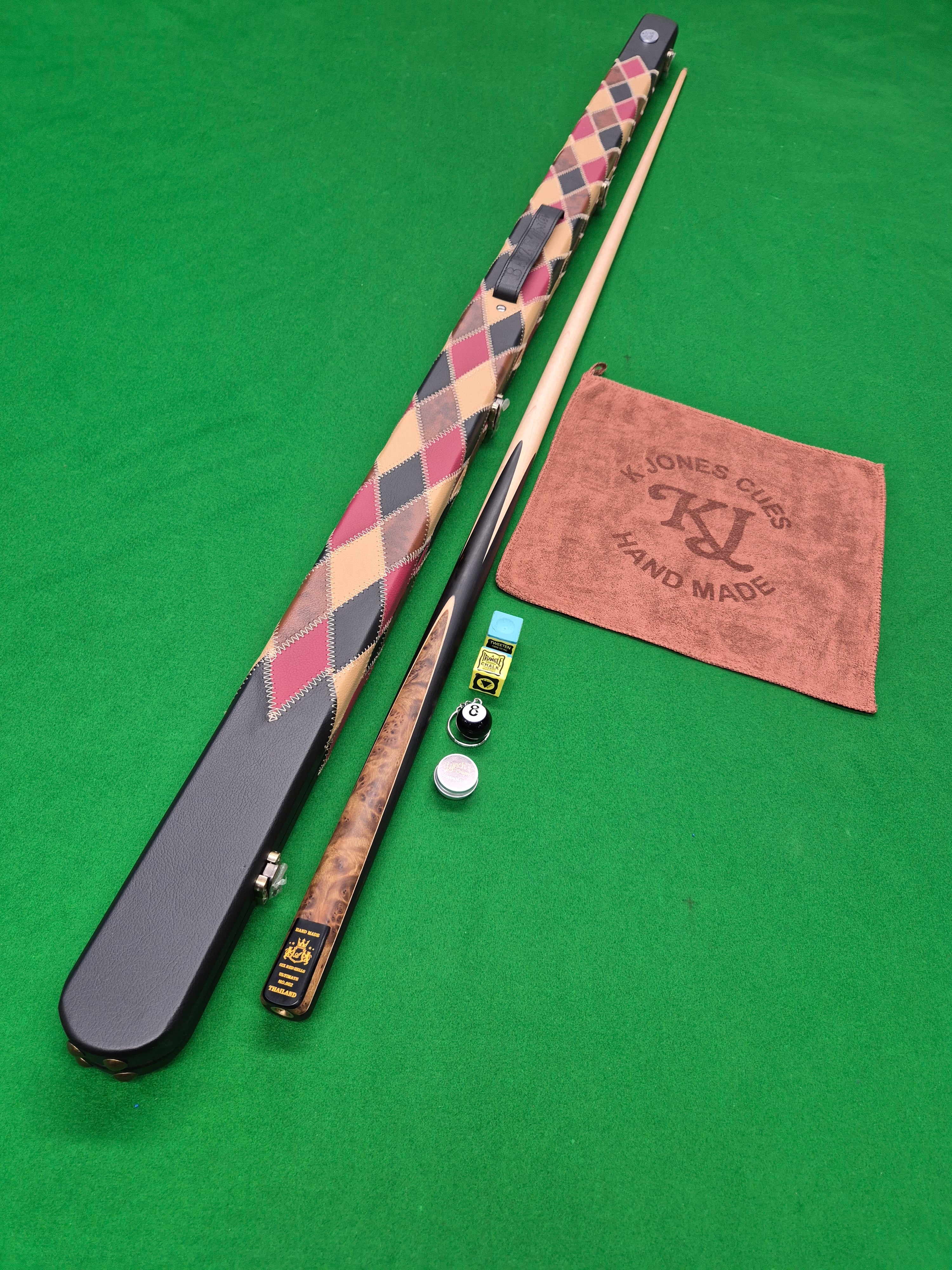 New Six Red Hells Ultimate Pool Cue & Case with Accessories
