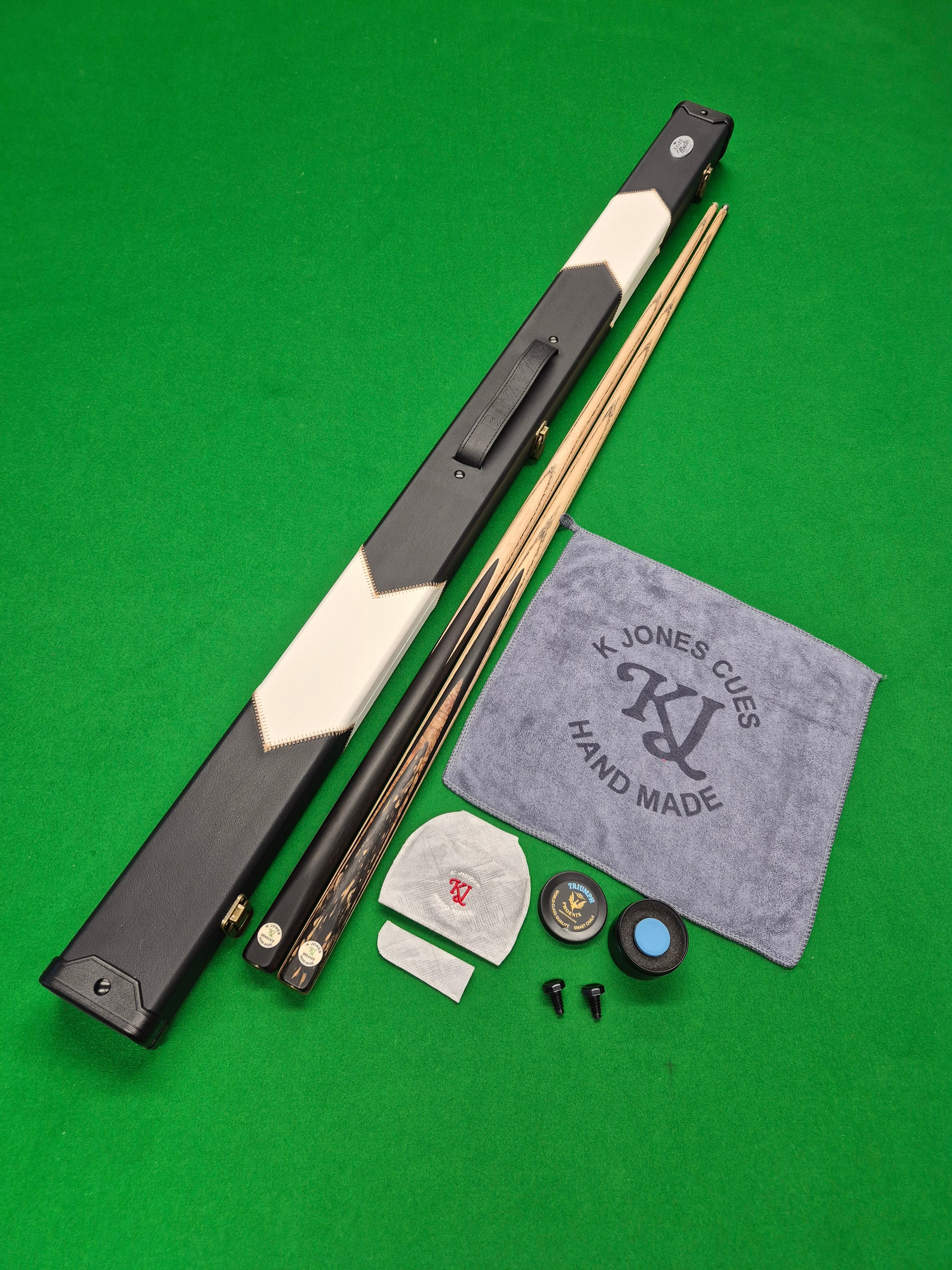 New Junior KJ Cue, Break Cue & Case Set With Accessories