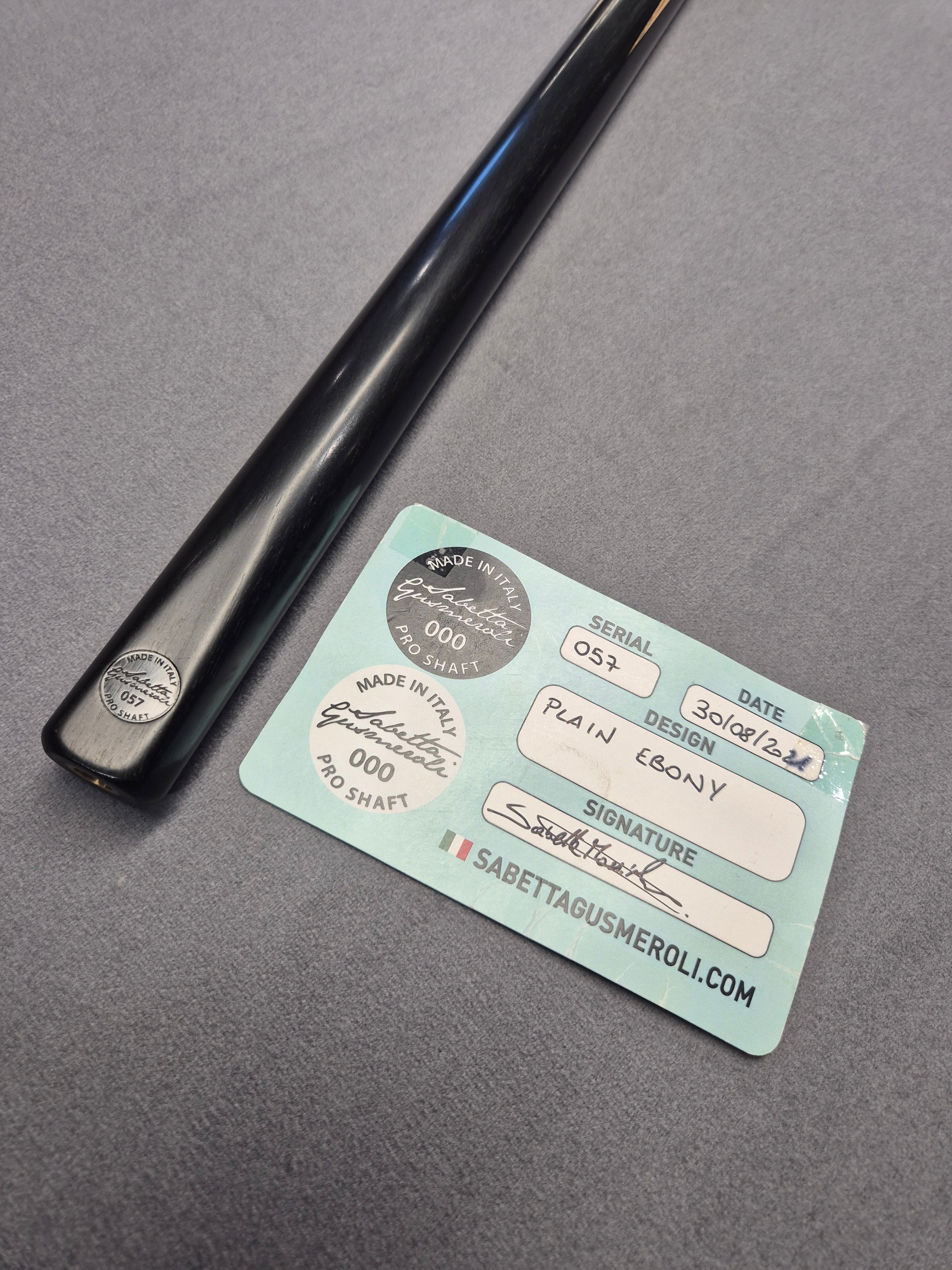 Pro Shaft #057 (incl extensions, matching numbered mini butt)