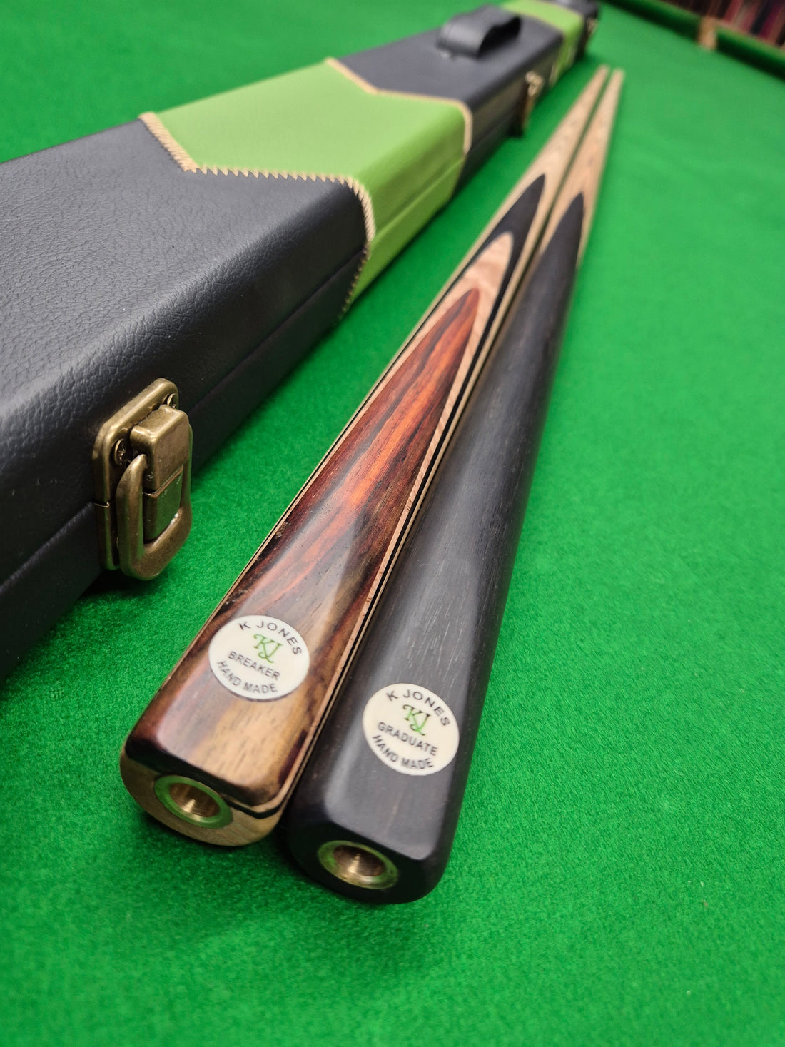 New Junior KJ Cue, Break Cue & Case Set With Accessories