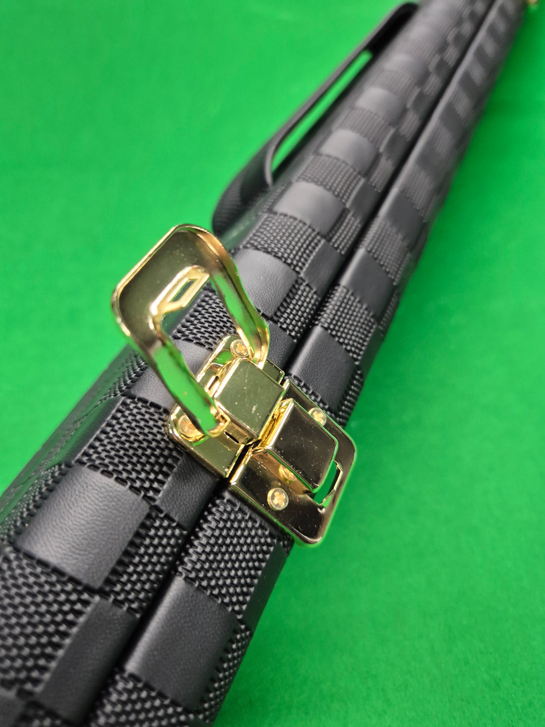 3/4 2 Slot Synthetic Leather Black [KJC-37]