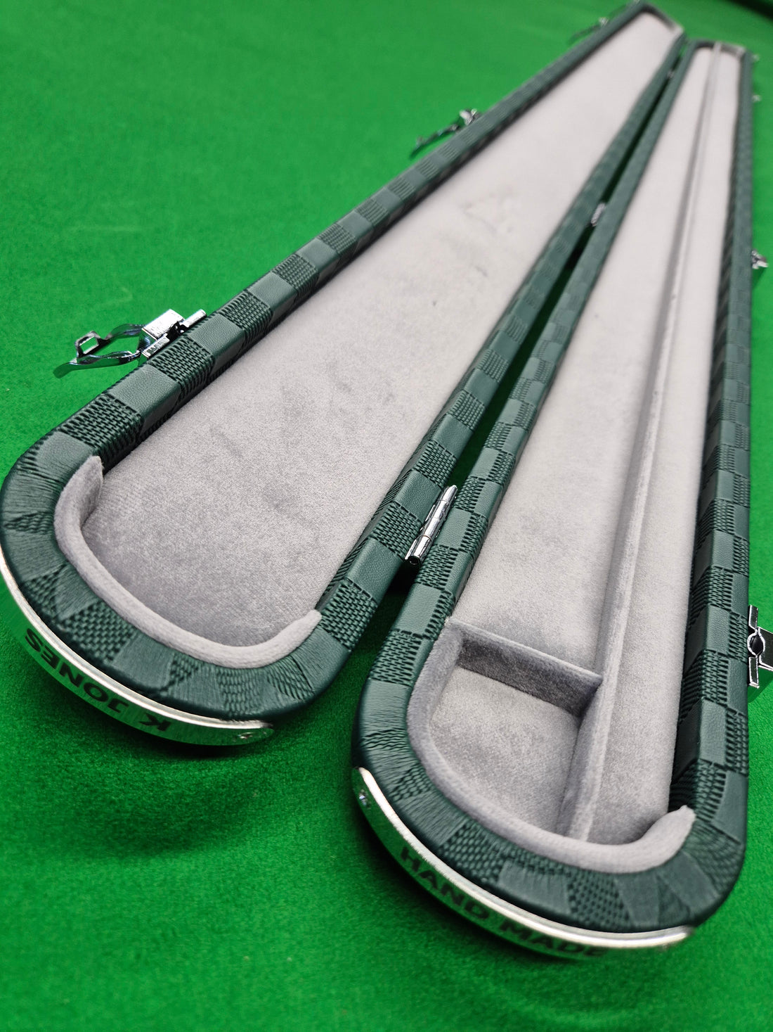 3/4 2 Slot Synthetic Leather Green [KJC-41]