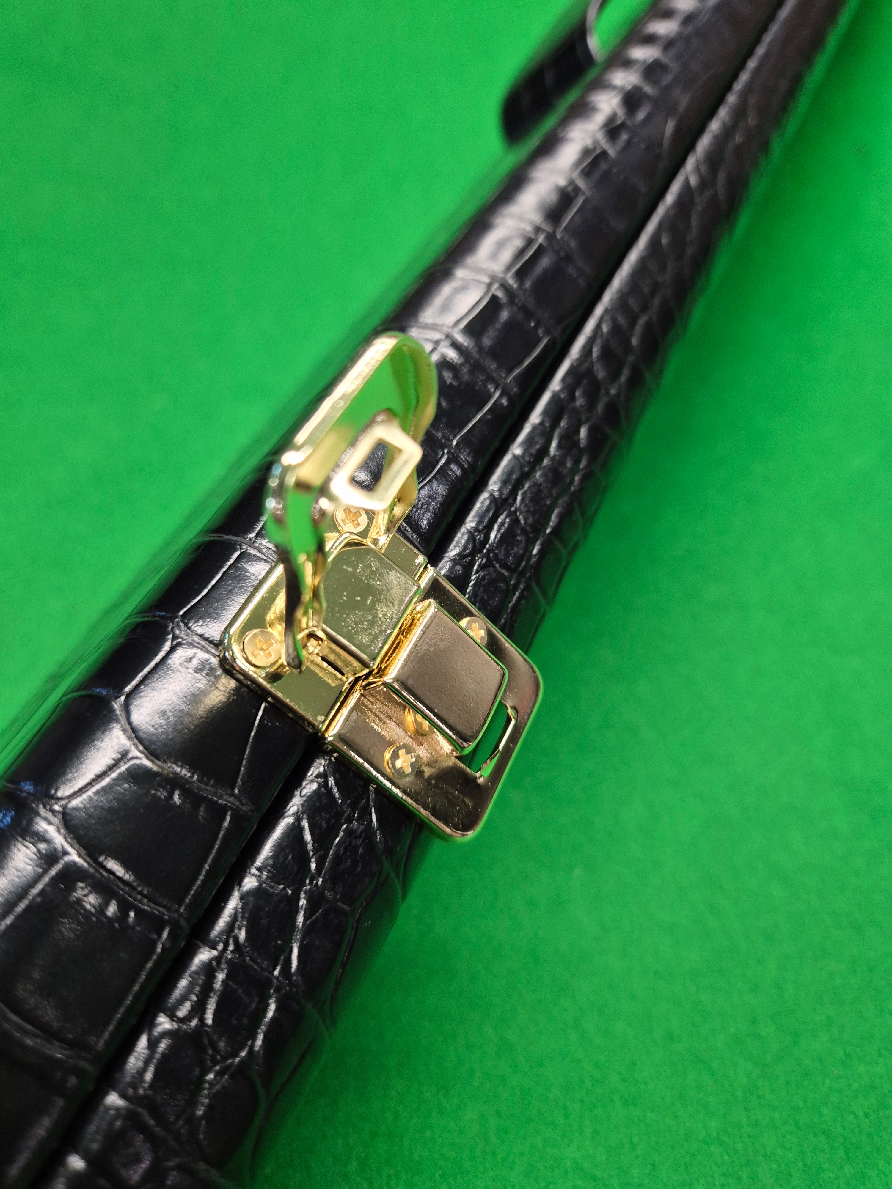 3/4 2 Slot Synthetic Leather Black [KJC-44]